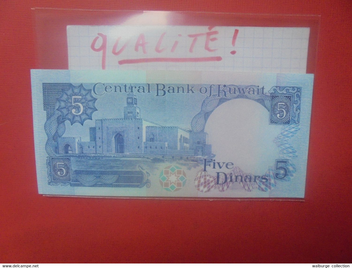 KOWEIT 5 DINARS 1968 (1980-91) Signature N°6 Peu Circuler-Belle Qualité (B.28) - Koweït