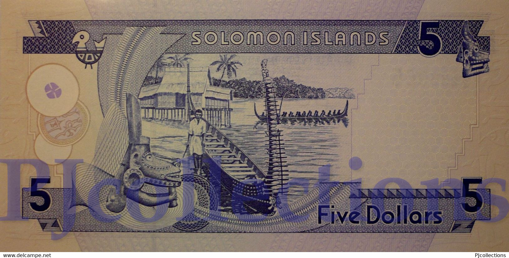SOLOMON ISLANDS 5 DOLLARS 1997 PICK 19 UNC - Solomon Islands