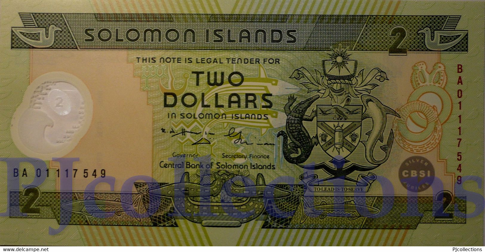 LOT SOLOMON ISLANDS 2 DOLLARS 2001 PICK 23 POLYMER UNC X 3 PCS - Salomons