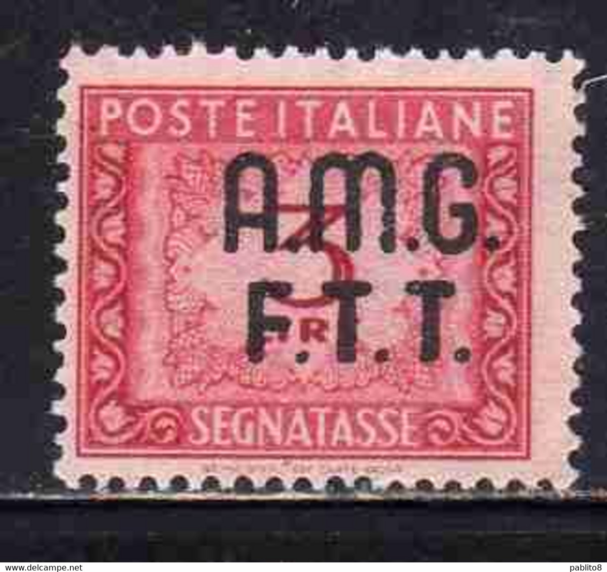TRIESTE A 1947 - 1949 AMG-FTT OVERPRINTED SEGNATASSE POSTAGE DUE TAXE TASSE LIRE 3 MNH - Segnatasse