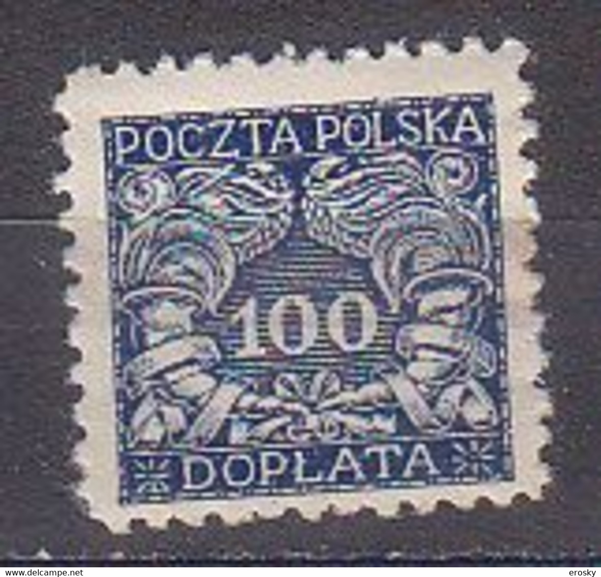 R3955 - POLOGNE POLAND TAXE Yv N°29 * - Portomarken