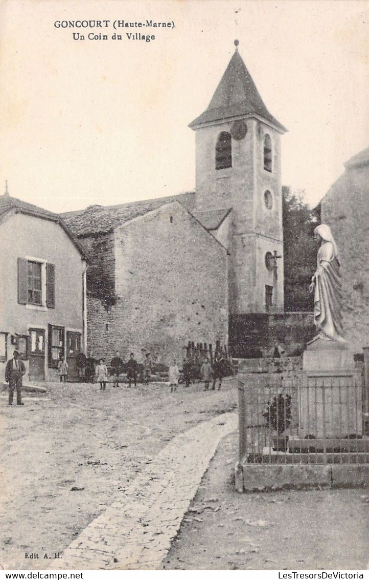 CPA FRANCE - 52 - GONCOURT - Un Coin Du Village - Animée - Enfant - Sonstige & Ohne Zuordnung