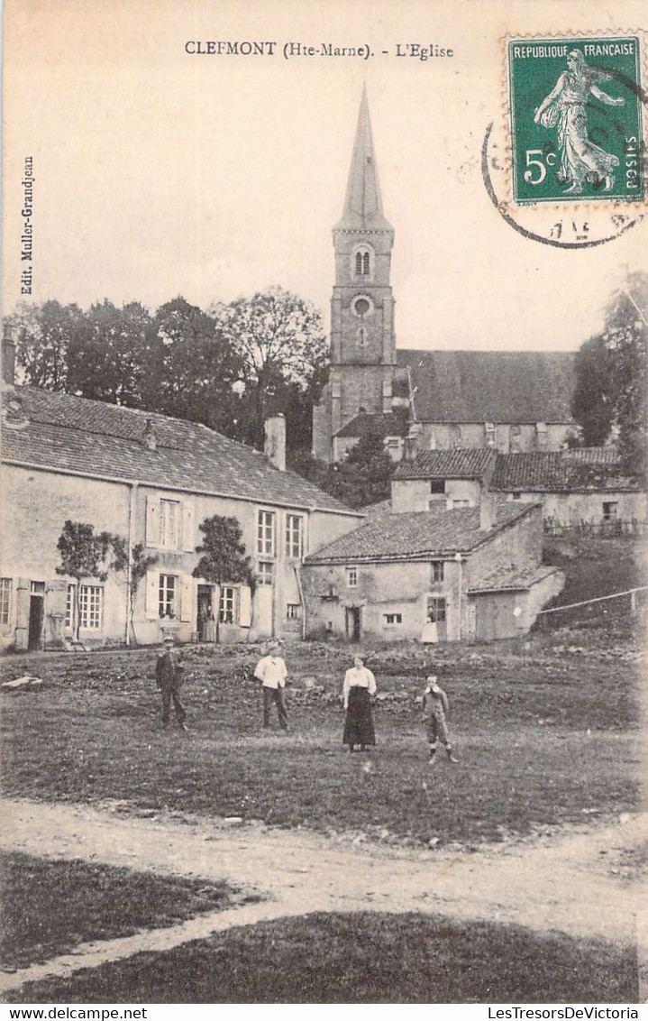 CPA FRANCE - 52 - CLEFMONT - L'église - Edition Muller - Grandjean - Sonstige & Ohne Zuordnung