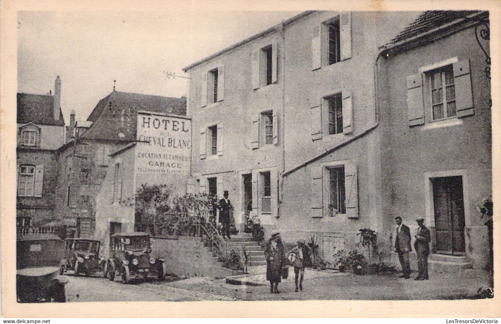 CPA FRANCE - 52 - LANGRES - Hôtel Du Cheval Blanc - Automobile - Langres