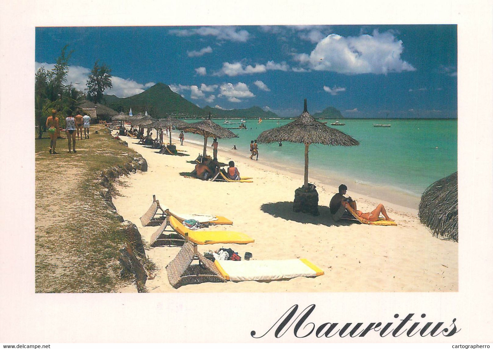 Postcard Mauritius Plage De La Pirogue 1995 - Maurice