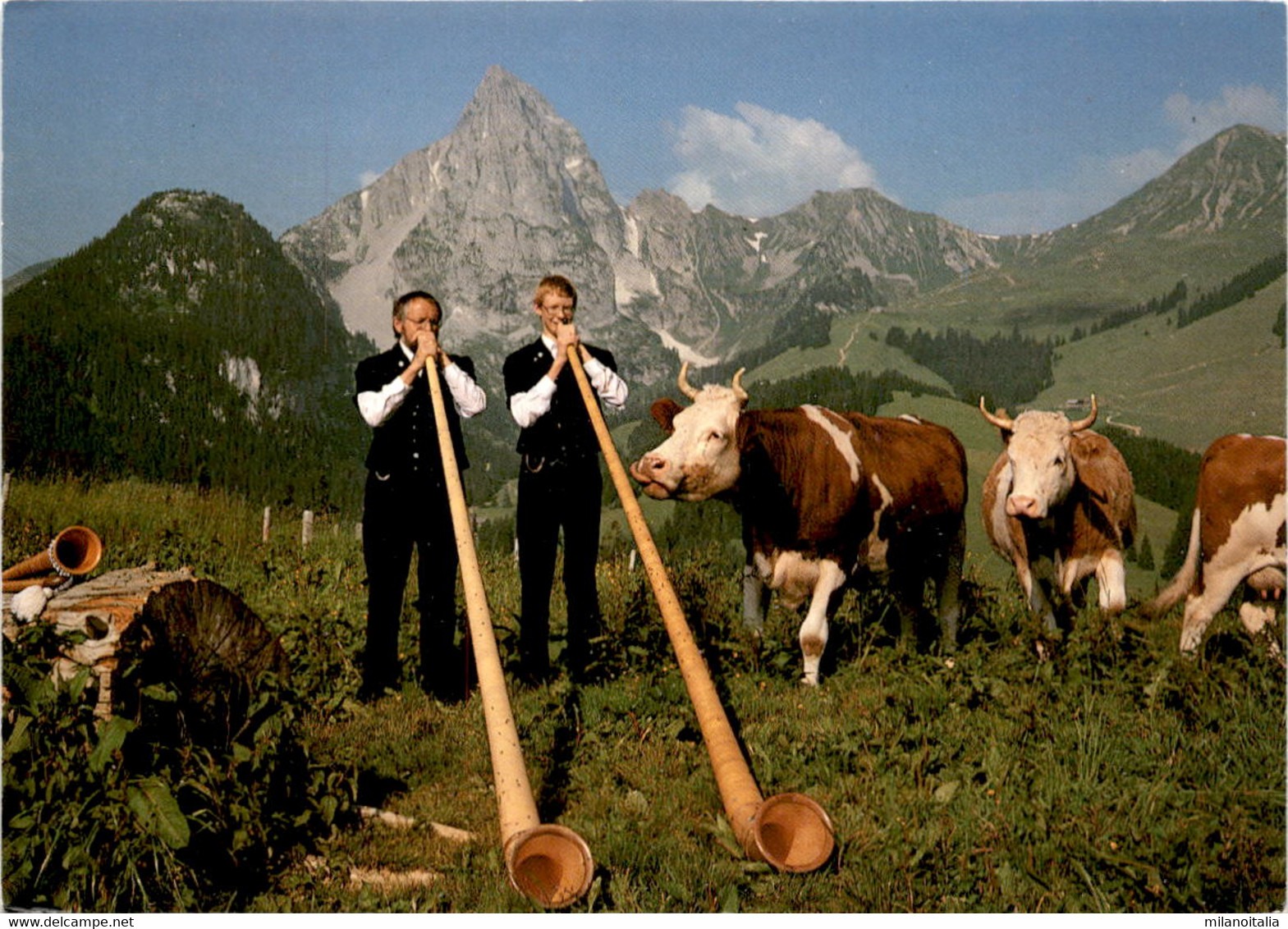Alphorn-Duo Anton Wicky, Kaltbrunn - Alphornbau Stocker - Kriens-Luzern (14044) * 12. 7. 1999 - Kriens