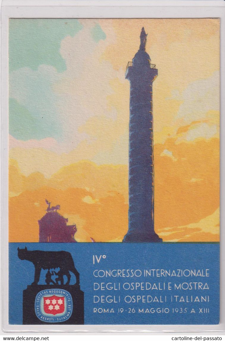 ROMA  IV° CONGRESSO INTERNAZIONALE DEGLI OSPEDALI E MOSTRA DEGLI OSPEDALI ITALIANI  1935 - Exhibitions