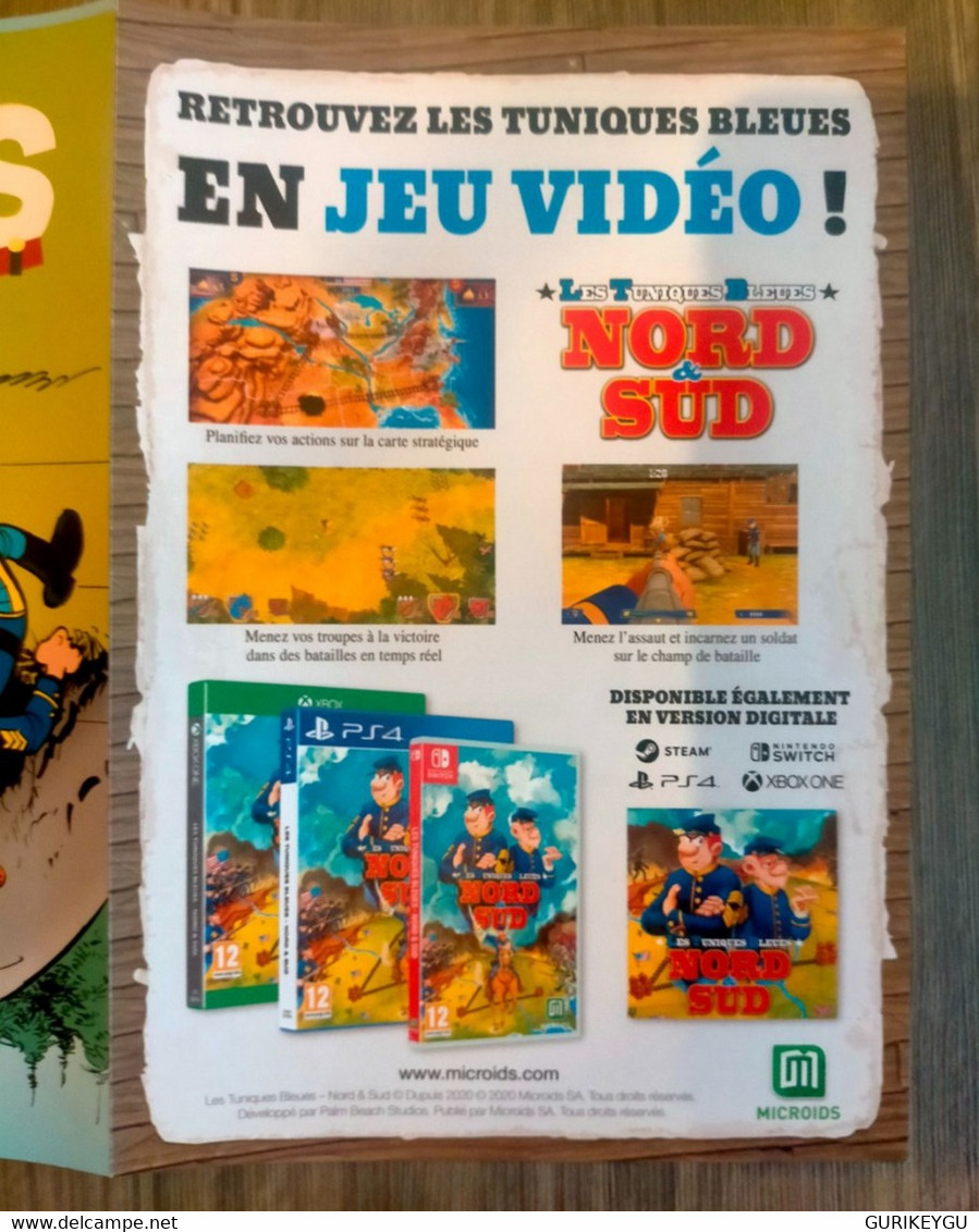 LES TUNIQUES BLEUES  Spirou Prospectus Bulletin D'abonnement Figurine Collector BLUTCH CHETERFIELD Jeu Vidéo Flyer - Tuniques Bleues, Les