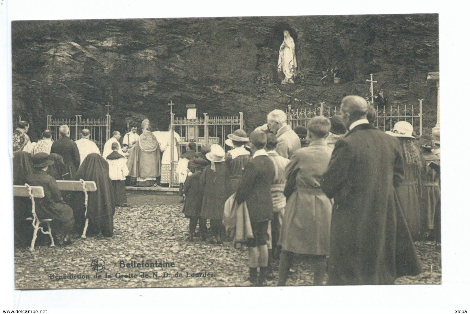 Lot De 6 Cartes Bellefontaine Réception De Sa Grandeur Monseigneur De Namur Communion Solennelle Etc. - Bievre