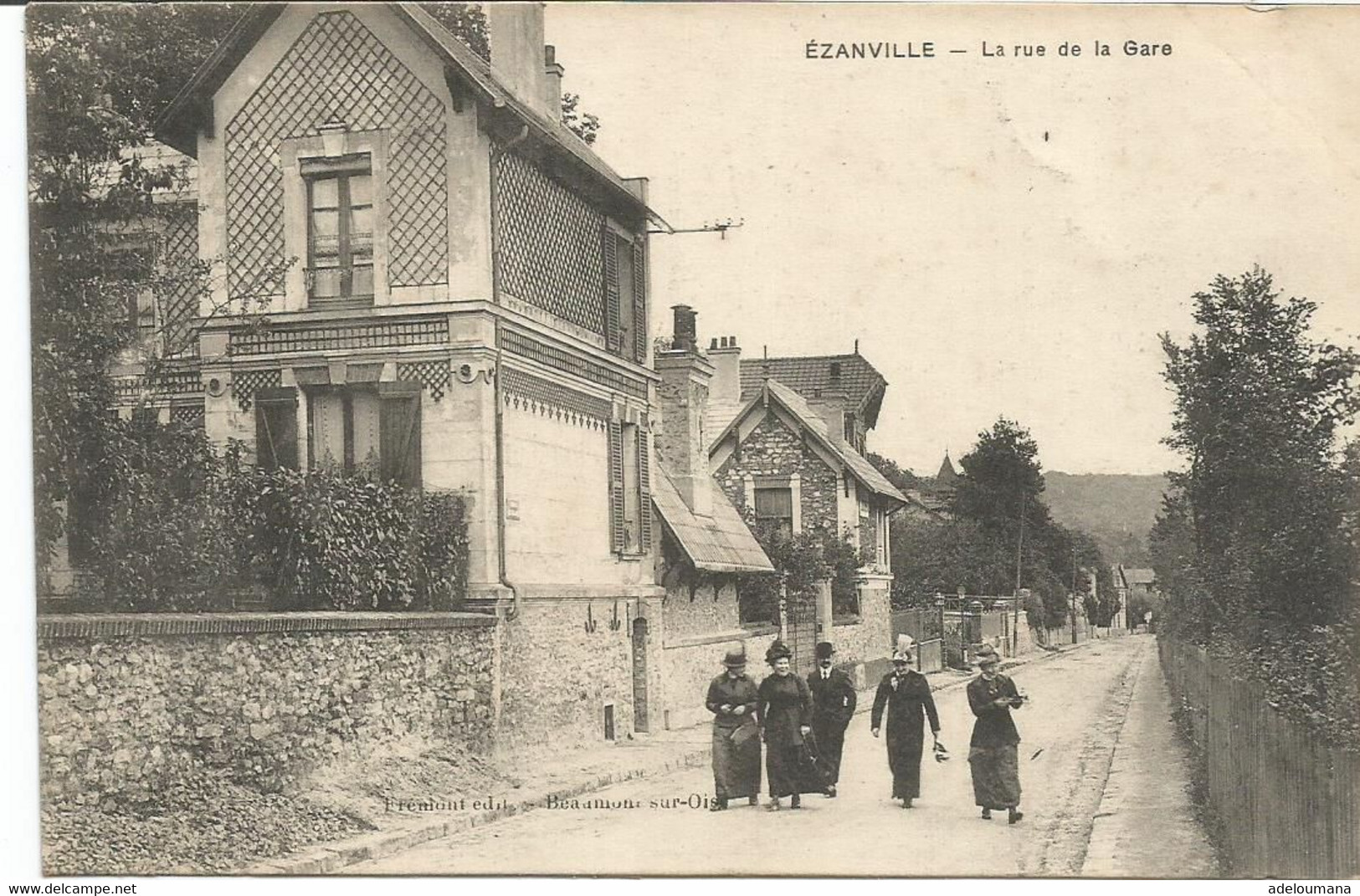 EZANVILLE  -  LA RUE DE LA GARE - Ezanville