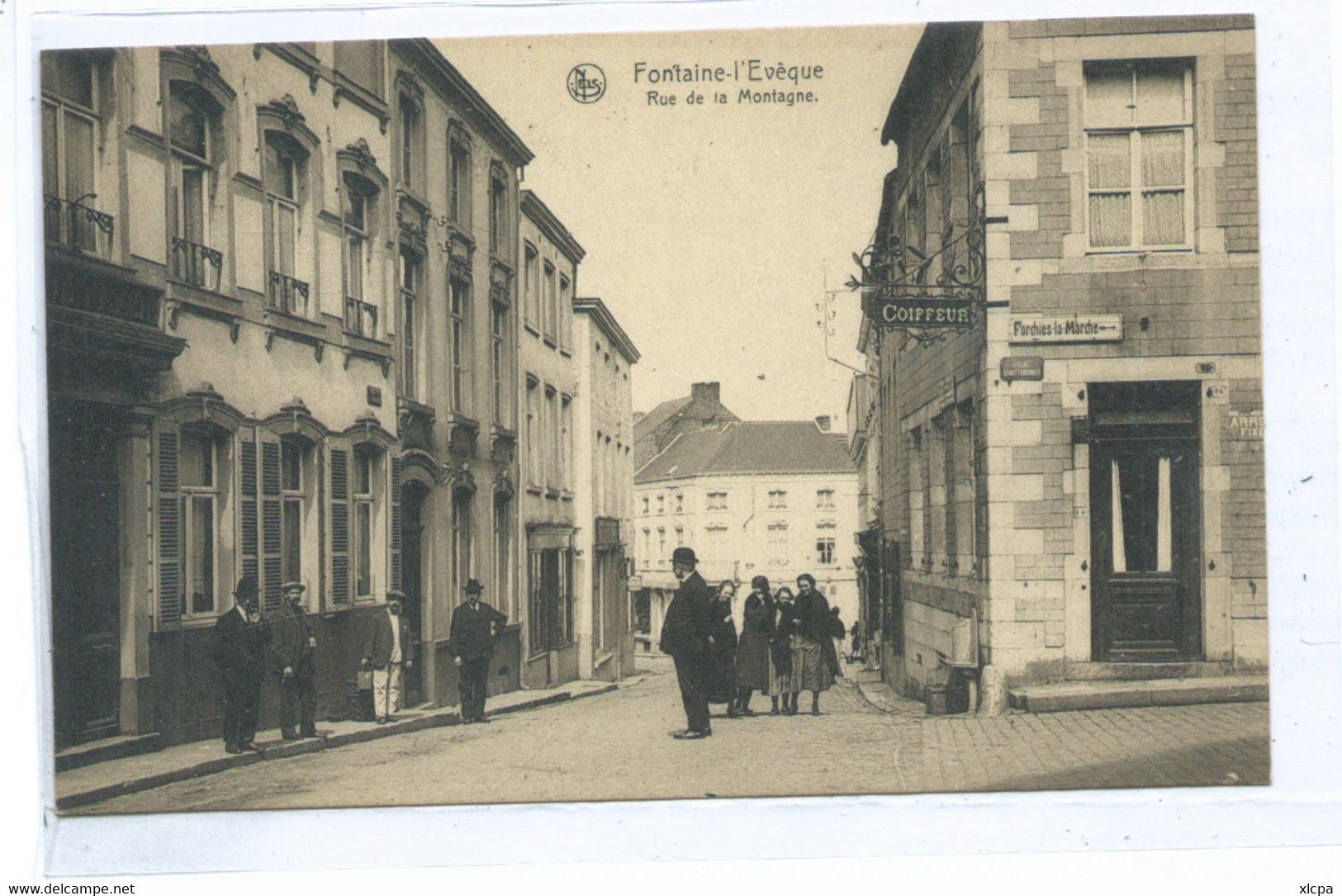 Fontaine L'Evêque Rue De La Montagne ( Belle Animation ) - Fontaine-l'Eveque