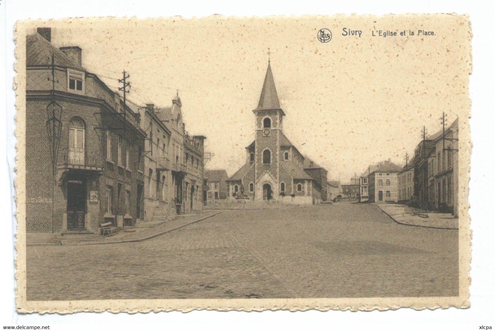 Sivry Eglise Et Place - Sivry-Rance