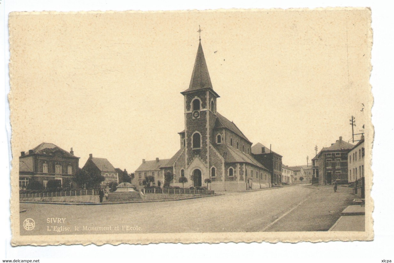 Sivry Eglise Monument Et Ecole - Sivry-Rance