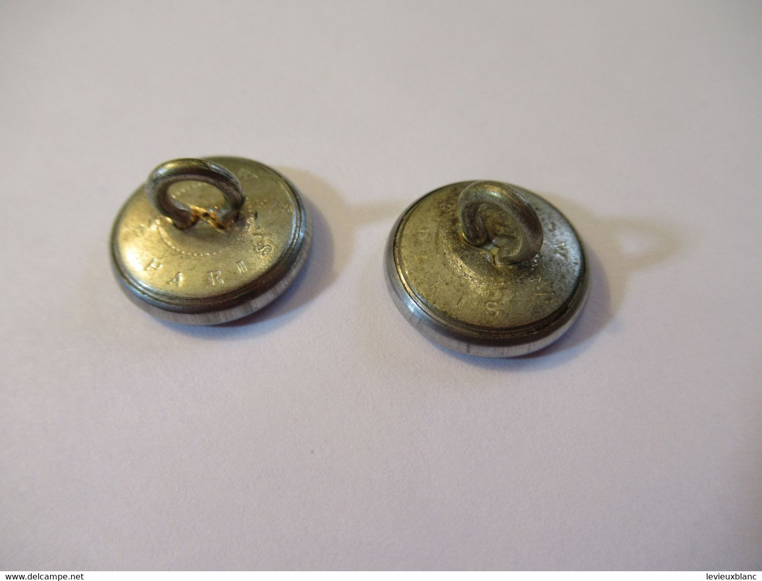 2 Boutons Anciens/ Banque/ Uniforme/Comptoir National D'Escompte De Paris / C N E P /1,6 Cm/ Vers 1960          BOUT233 - Knöpfe