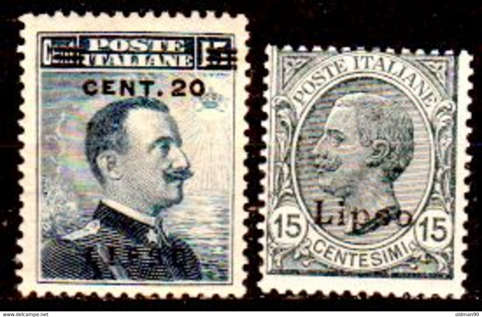 Egeo-OS-299- Lipso: Original Stamps And Overprint 1916-21 (++) MNH - Quality In Your Opinion. - Ägäis (Lipso)