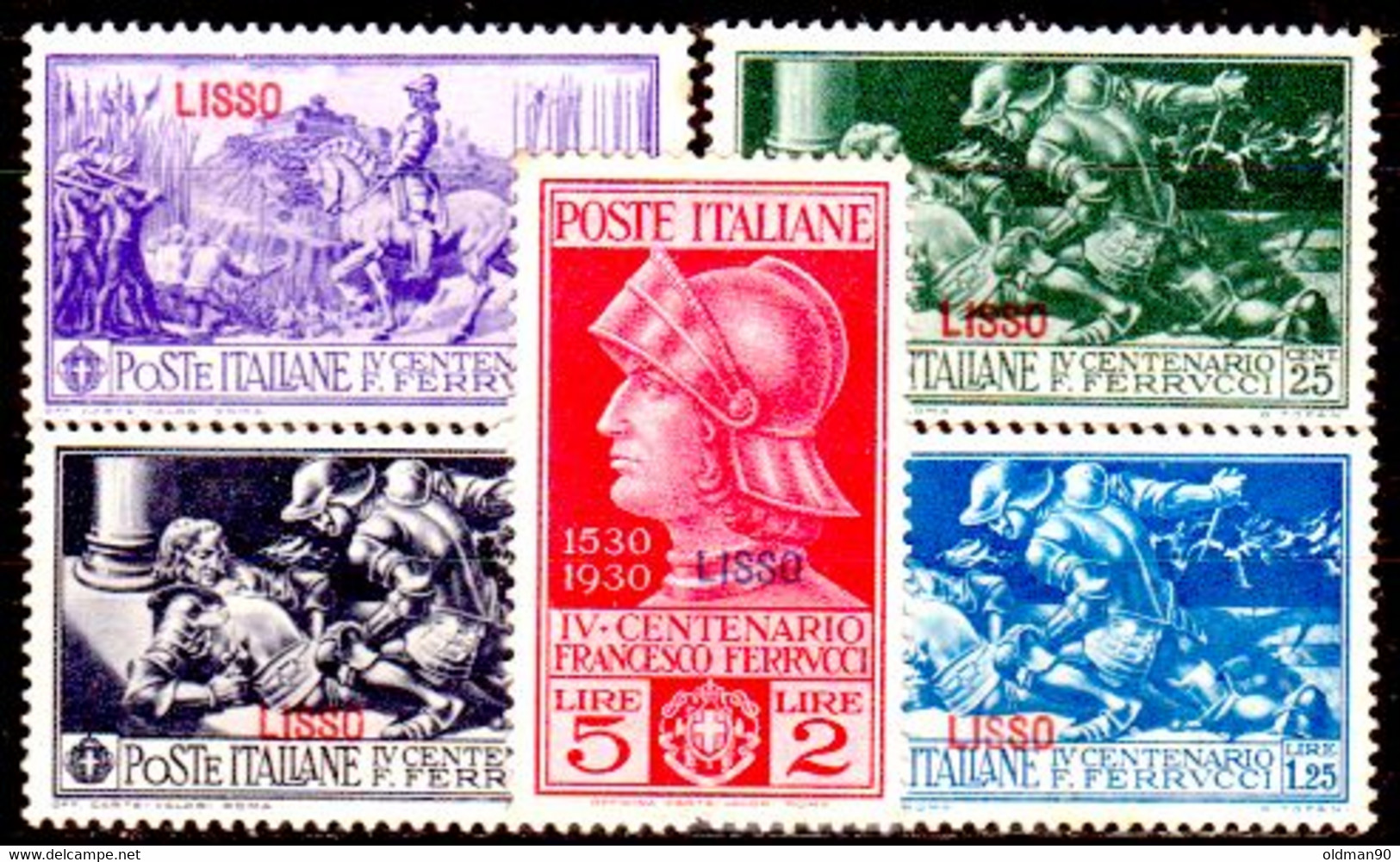 Egeo-OS-300- Lipso: Original Stamps And Overprint 1930 (++) MNH - Quality In Your Opinion. - Ägäis (Lipso)