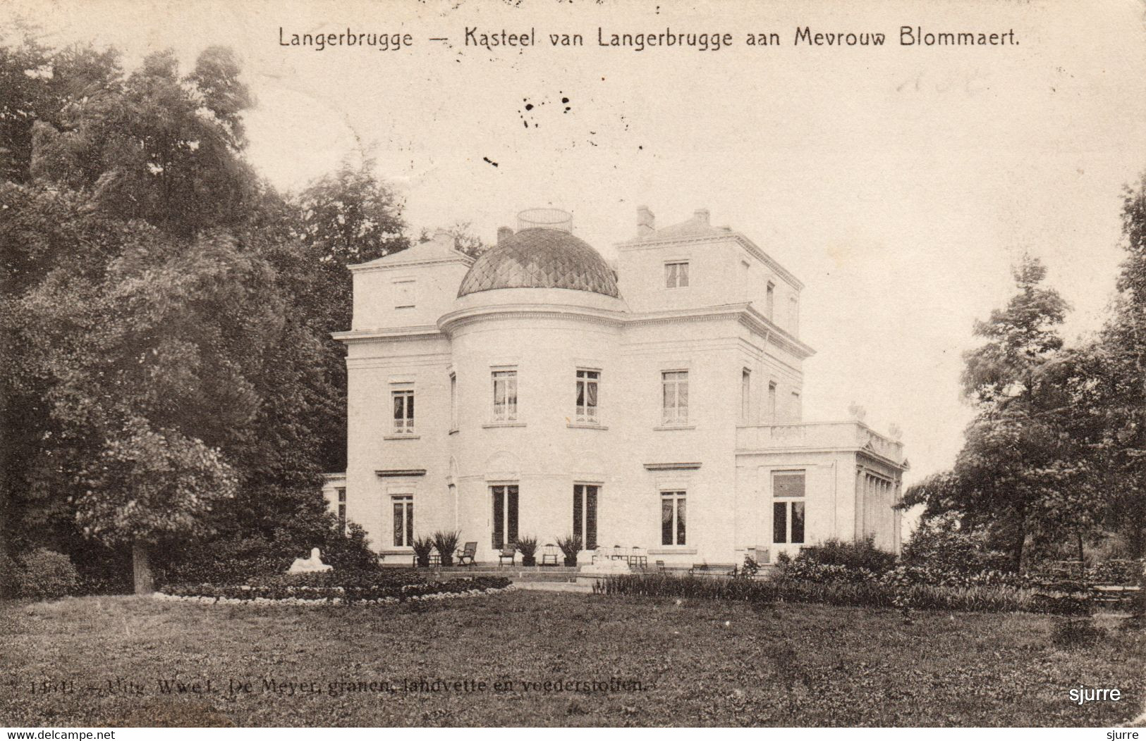 Langerbrugge / Evergem - Kasteel Van Langerbrugge Aan Mevrouw Blommaert - Château * - Evergem