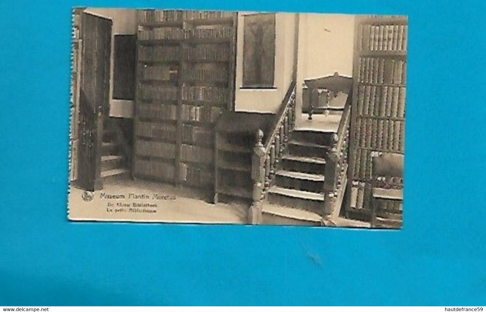 Carte Postale Musée Muséum PLANTIN MORETUS   Petite Bibliothèque   Edit Grande Librairie Anvers - Collections & Lots