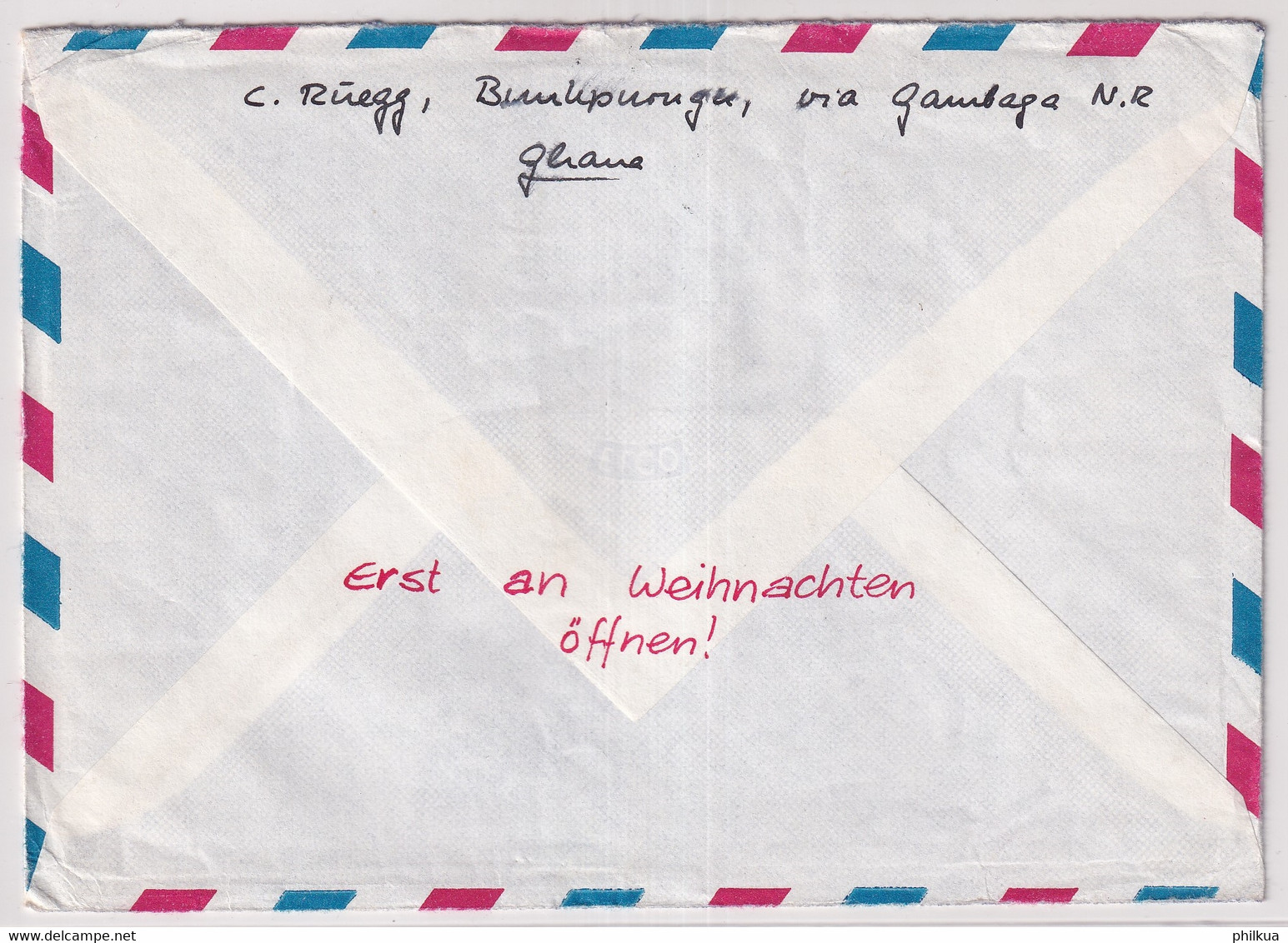 MiNr. 300-301, 303 Ghana 1967, 1. Juni. Freimarken: Nationale Symbole Bedarfsluftpostbrief In Die Schweiz Gelaufen - Ghana (1957-...)