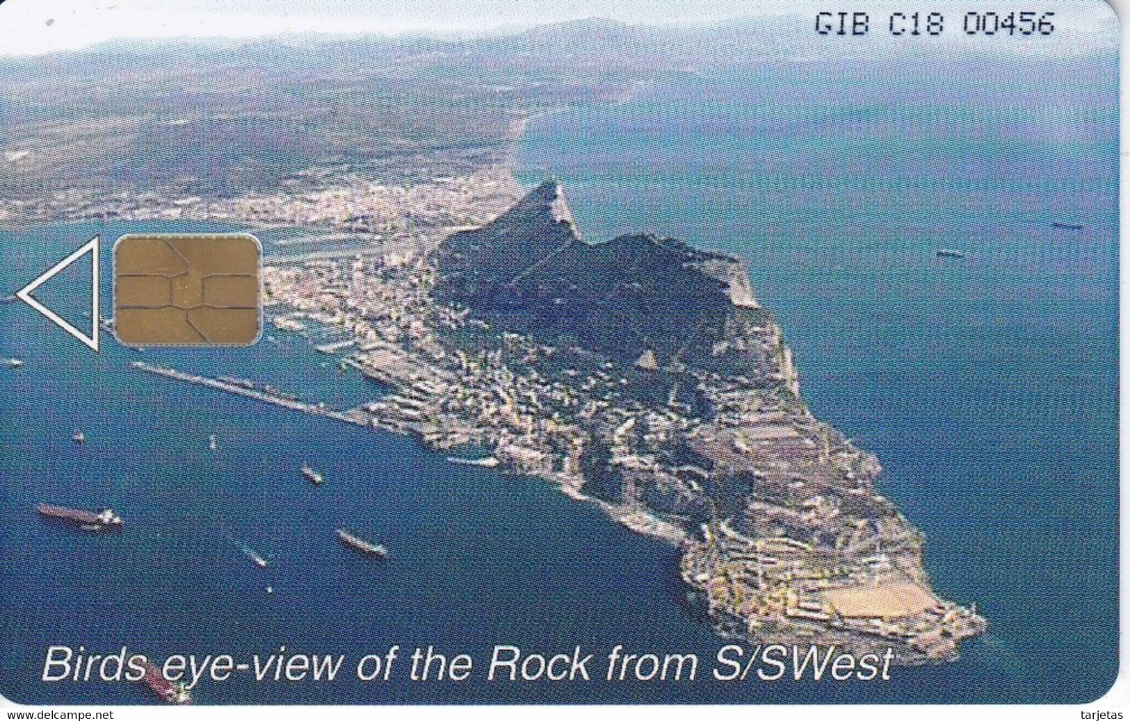 Nº 78 TARJETA DE GIBRALTAR DE VIEW OF THE ROCK - Gibraltar