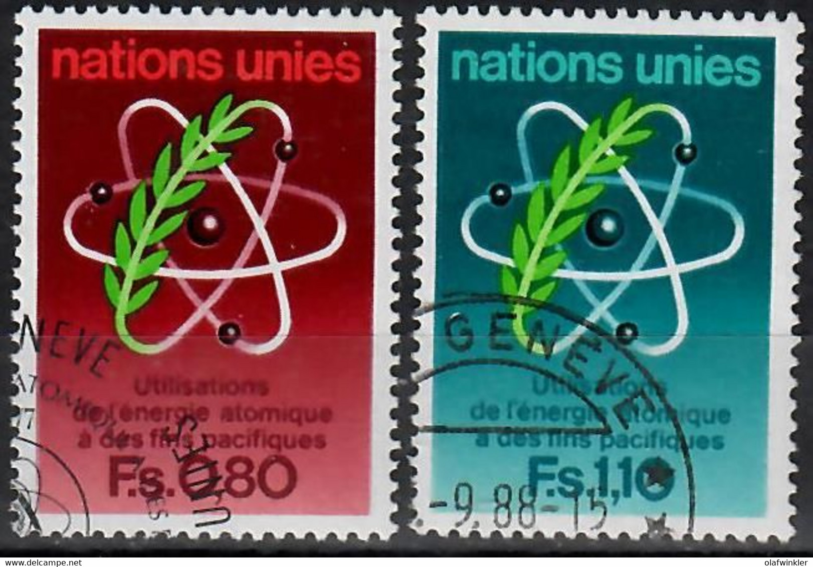 1977 Energie Atomique Zum 71-72 / Mi 70-71 / Sc 71-72 / YT 70-71 Oblitéré / Gestempelt /used [zro] - Used Stamps