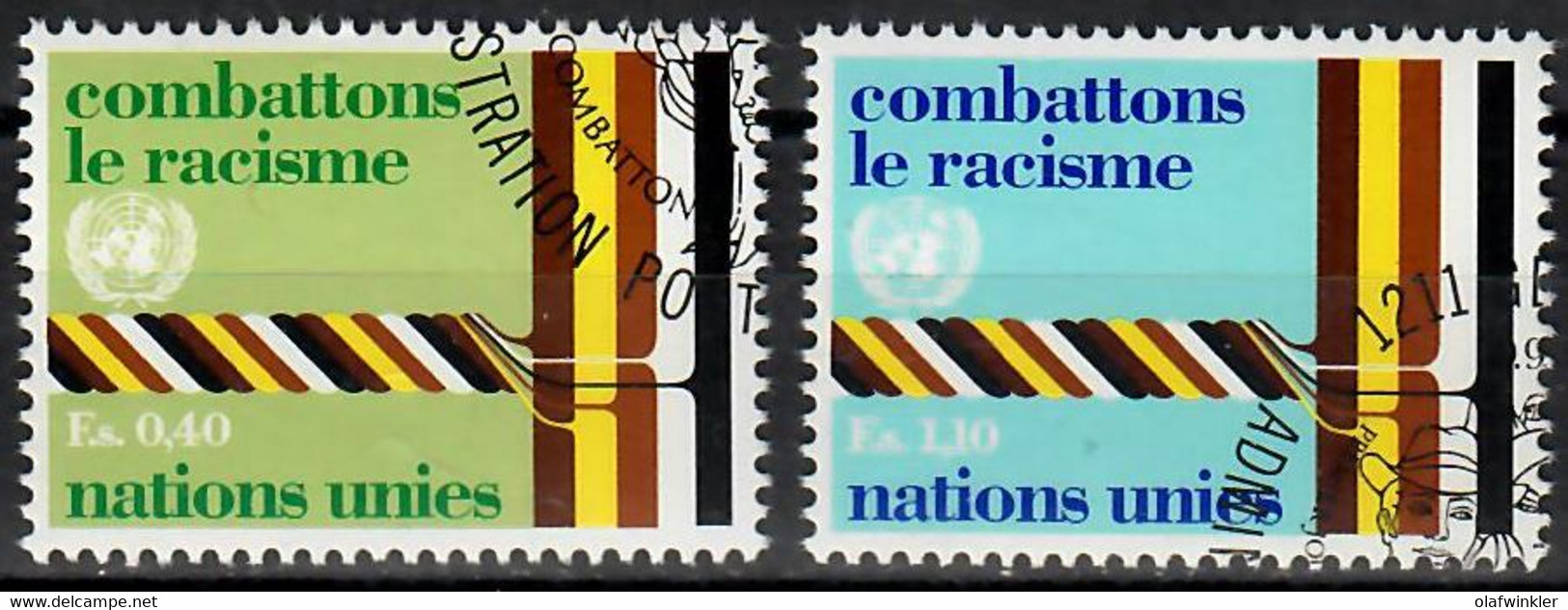 1977 Discrimination Raciale Zum 69-70 / Mi 68-69 / Sc 69-70 / YT 68-69 Oblitéré / Gestempelt /used [zro] - Usati