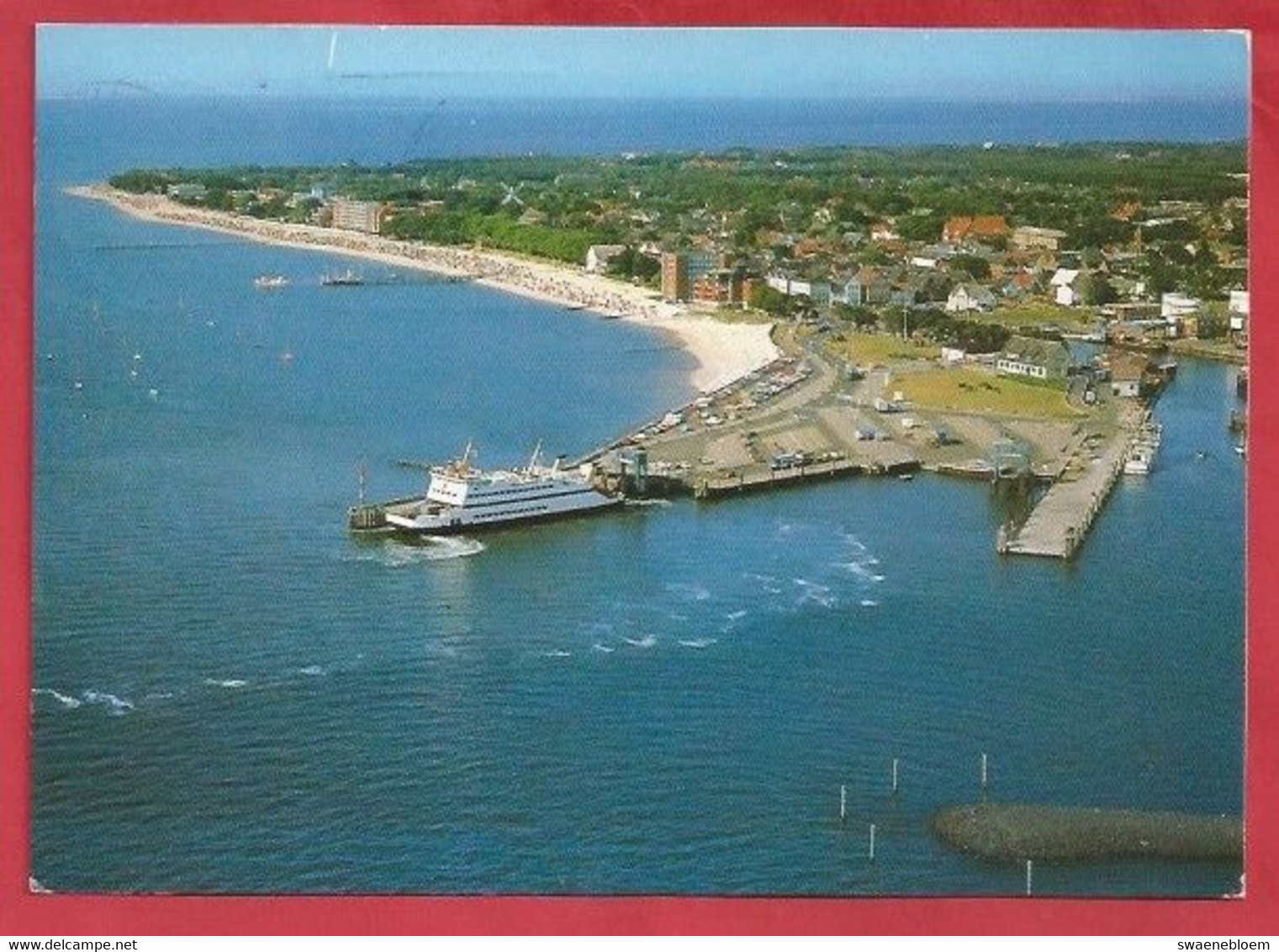 DE.- DUITSLAND. NORDSEEHEILBAD WYK AUF FOHR. FAHRANLEGER, HAFEN UND OSTSTRAND. VEERBOOT. - Föhr