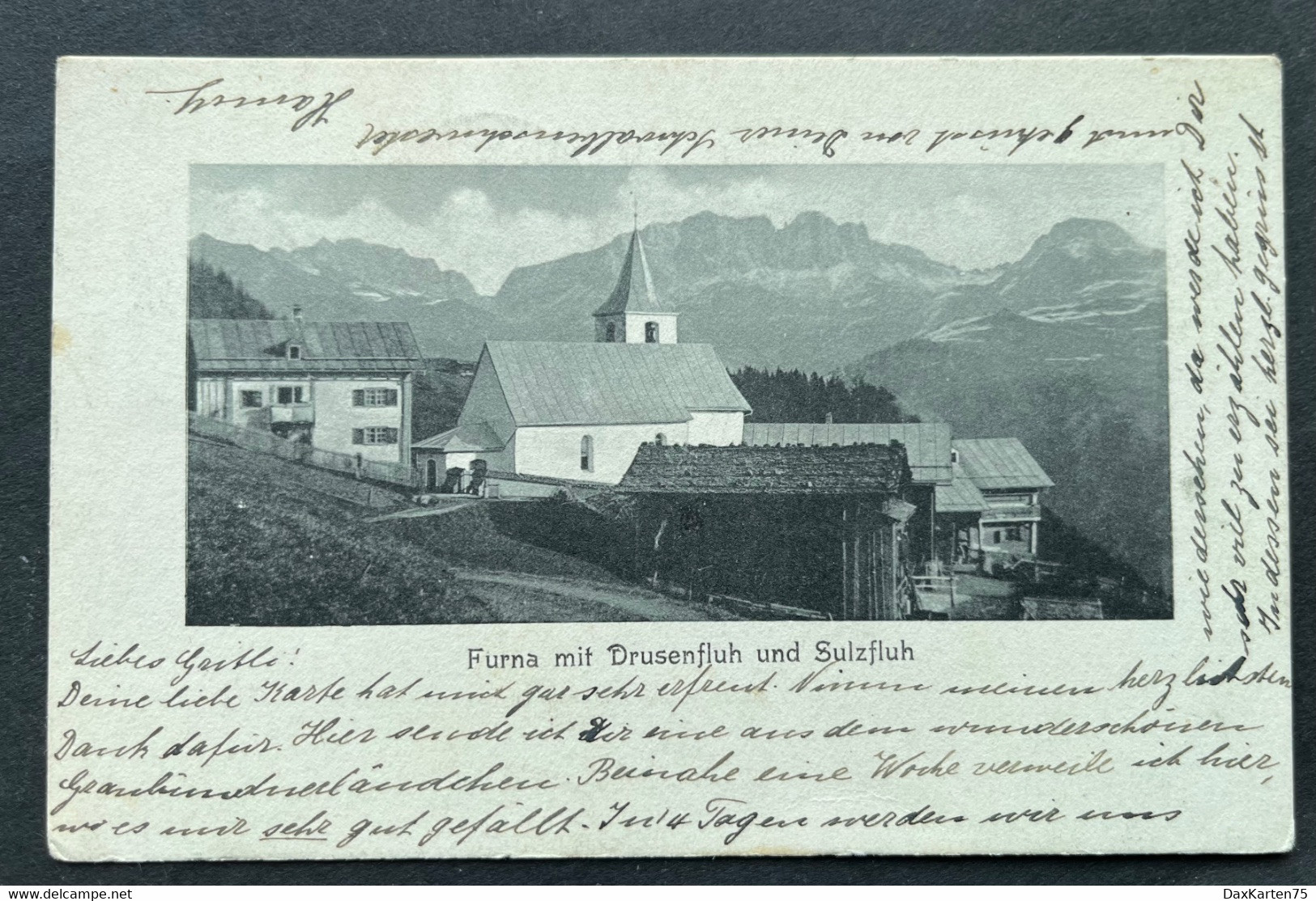 Furna GR Mit Drusenfluh U Sulzfluh/ 1905 - Furna