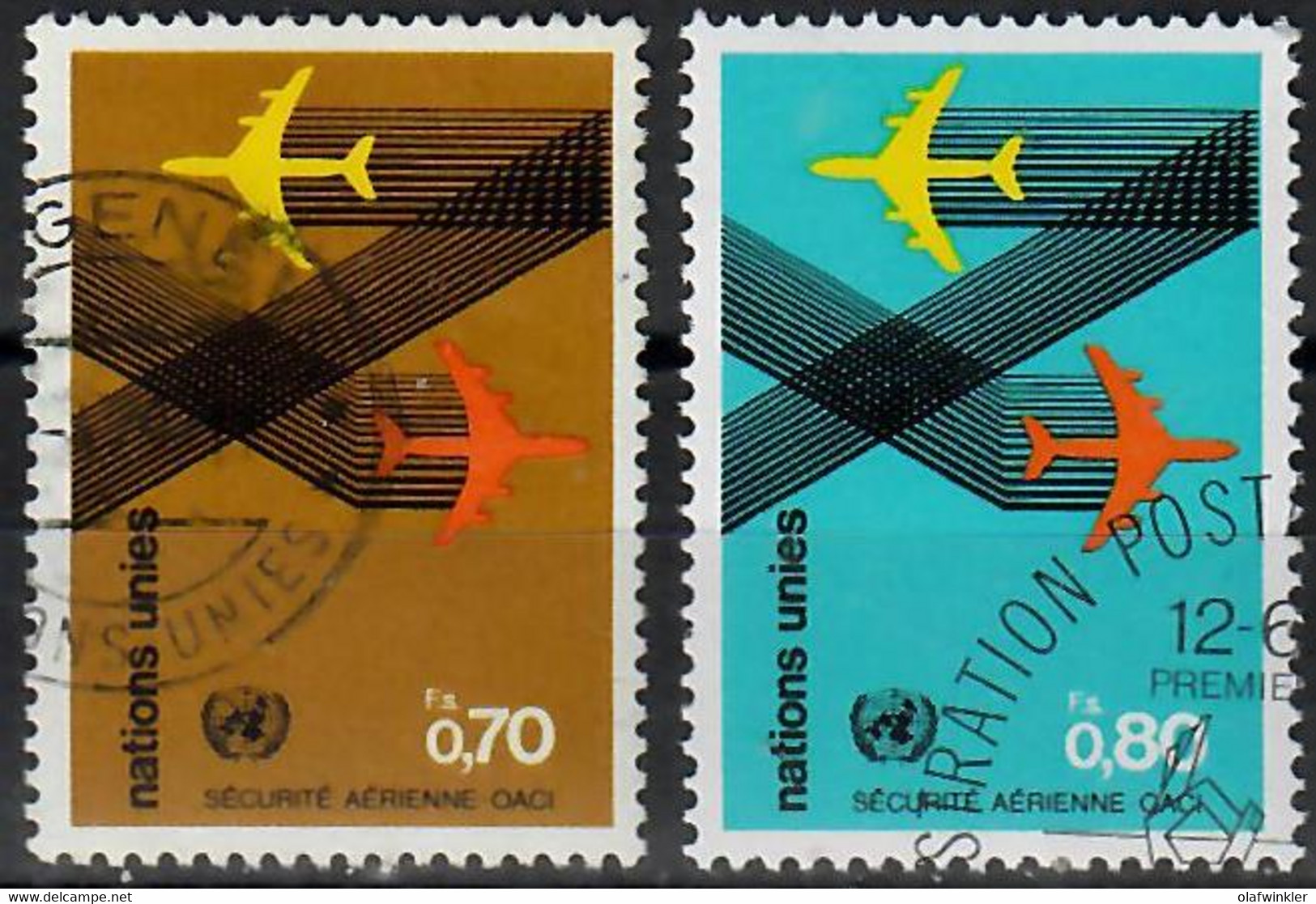 1978 Sécurité Aérienne Zum 77-78 / Mi 76-77 / Sc 77-78 / YT 76-77 Oblitéré / Gestempelt /used [zro] - Used Stamps