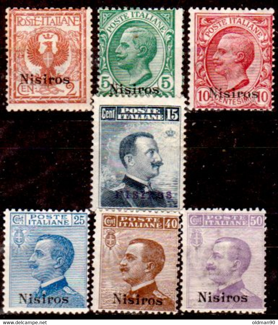 Egeo-OS-303- Nisiro: Original Stamps And Overprint 1912 (++) MNH - Quality In Your Opinion. - Aegean (Nisiro)