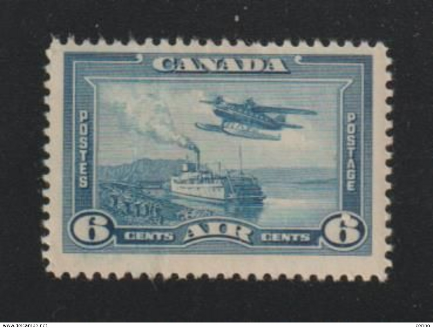 CANADA:  1938  AIR  MAIL  -  6 C. UNUSED  STAMP  -  YV/TELL. 6 - Luftpost-Express