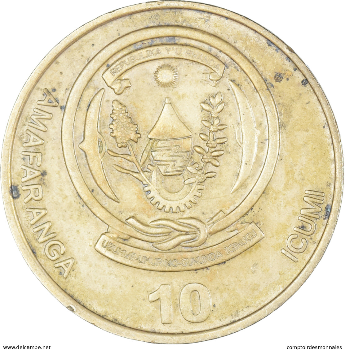 Monnaie, Rwanda, 10 Francs, 2009 - Rwanda