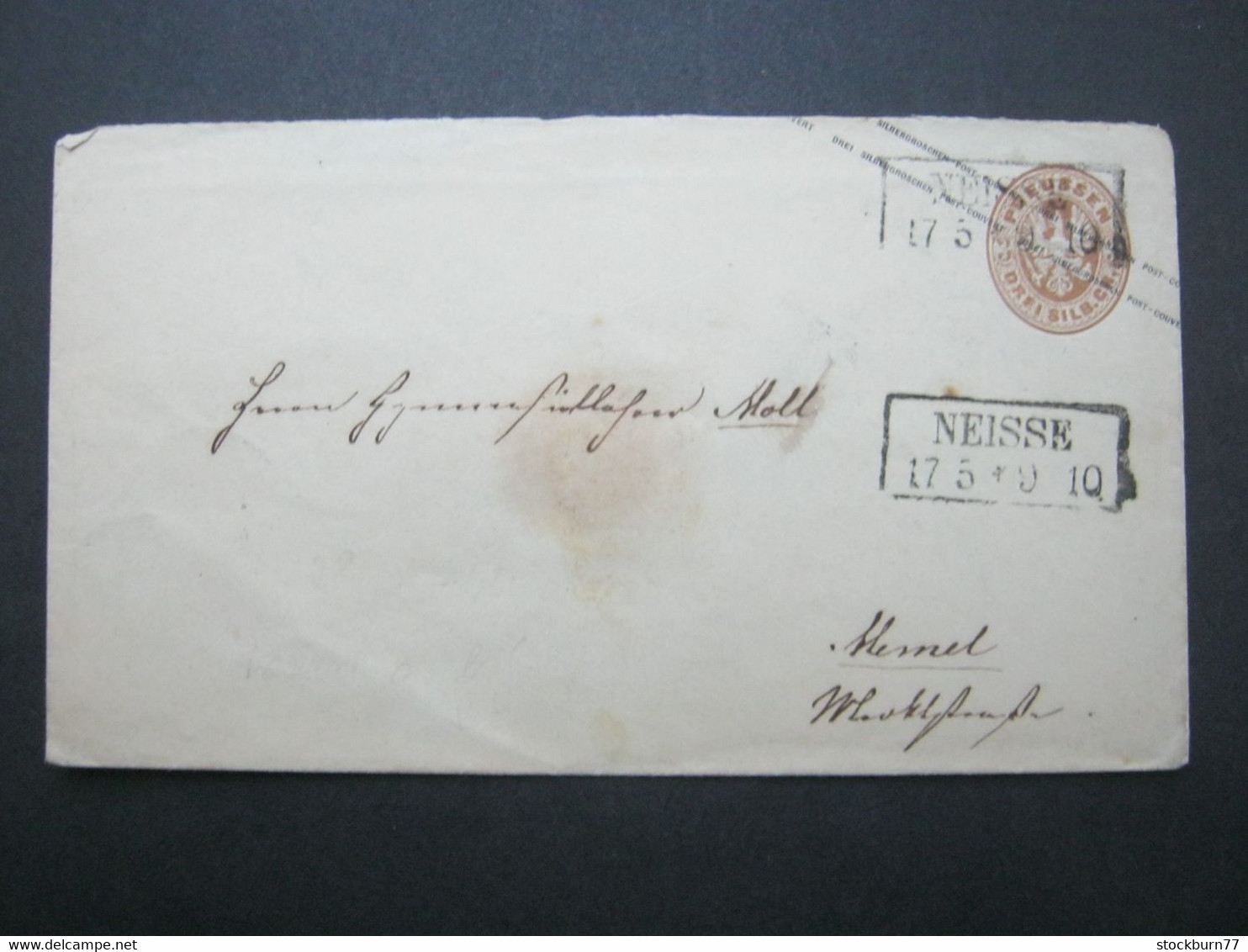 PREUSSEN ,  NEISSE  , Klarer Stempel Auf Ganzsache - Postal  Stationery