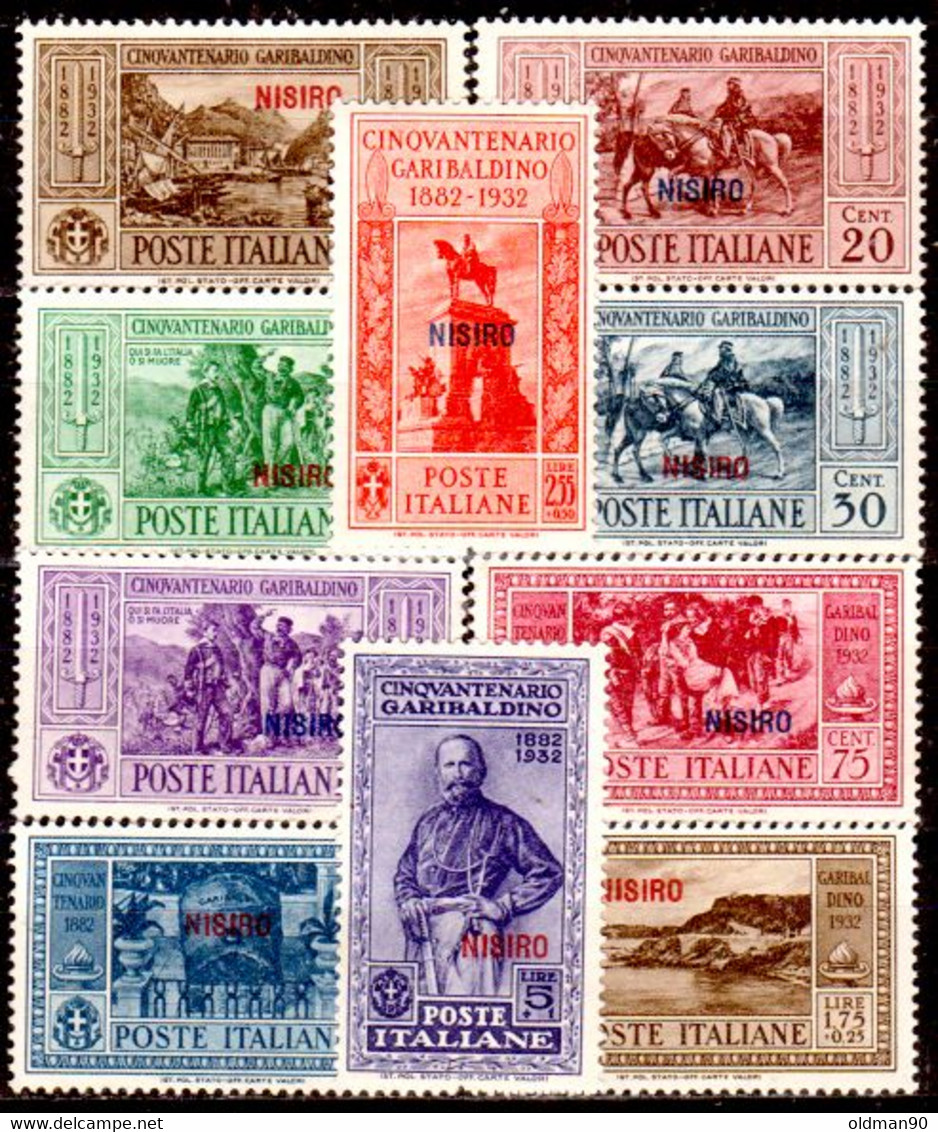 Egeo-OS-310- Nisiro: Original Stamps And Overprint 1932 (++) MNH - Quality In Your Opinion. - Ägäis (Nisiro)