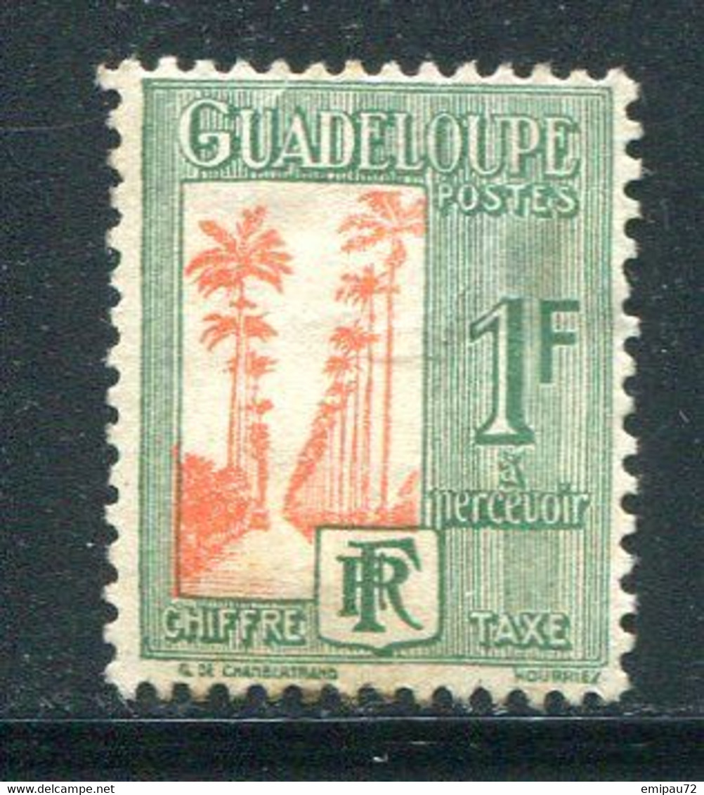 GUADELOUPE- Taxe Y&T N°35- Neuf Avec Charnière * (aminci) - Postage Due