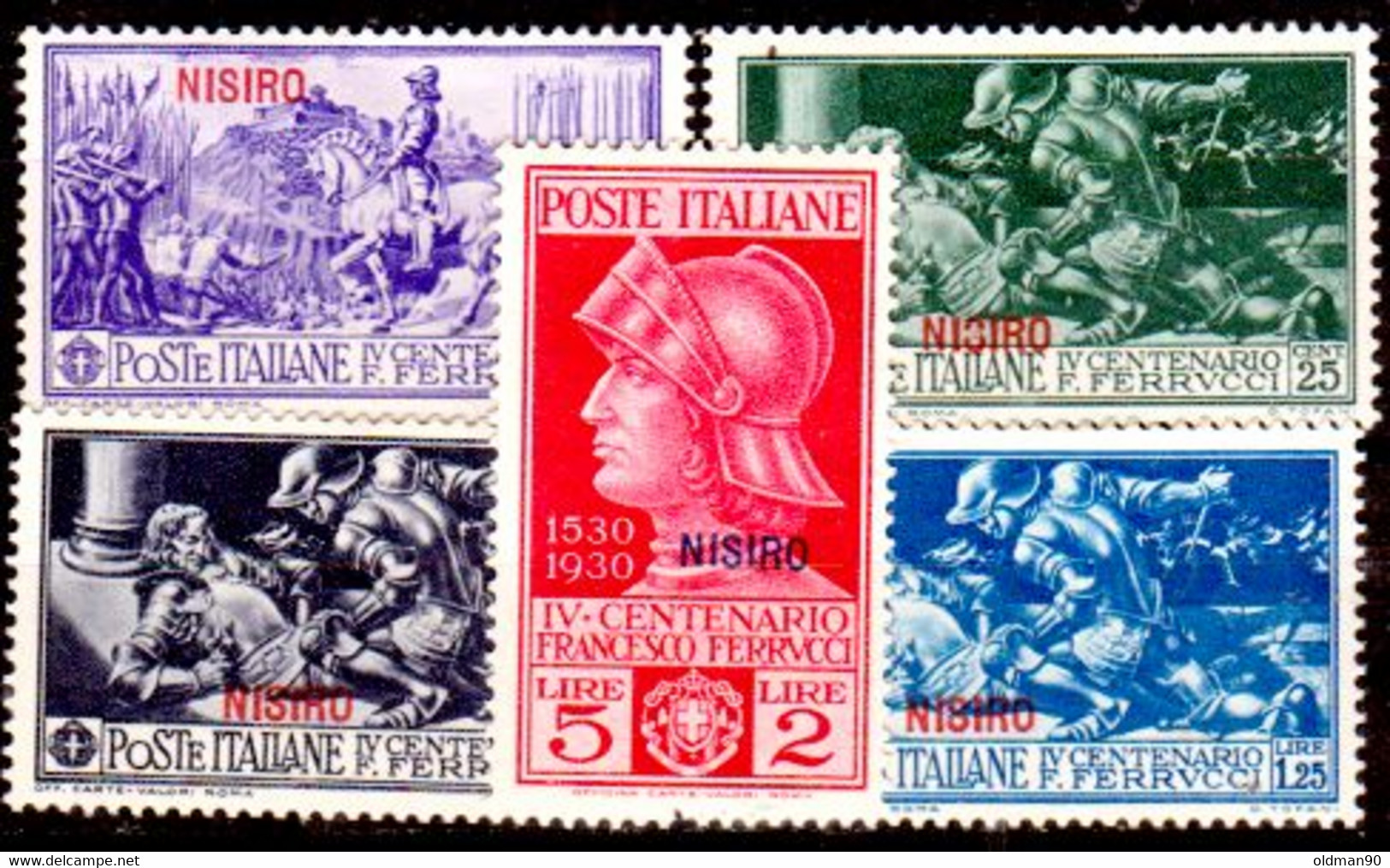 Egeo-OS-308- Nisiro: Original Stamps And Overprint 1930 (+) Hinged - Quality In Your Opinion. - Egée (Nisiro)