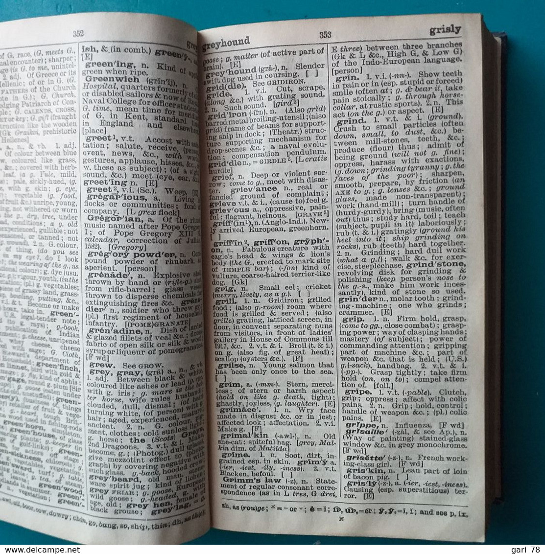 The Pocket Oxford Dictionary Of Current English Compiled By F.G. Fowler  Et H.W. Fowler En 1934 - Culture