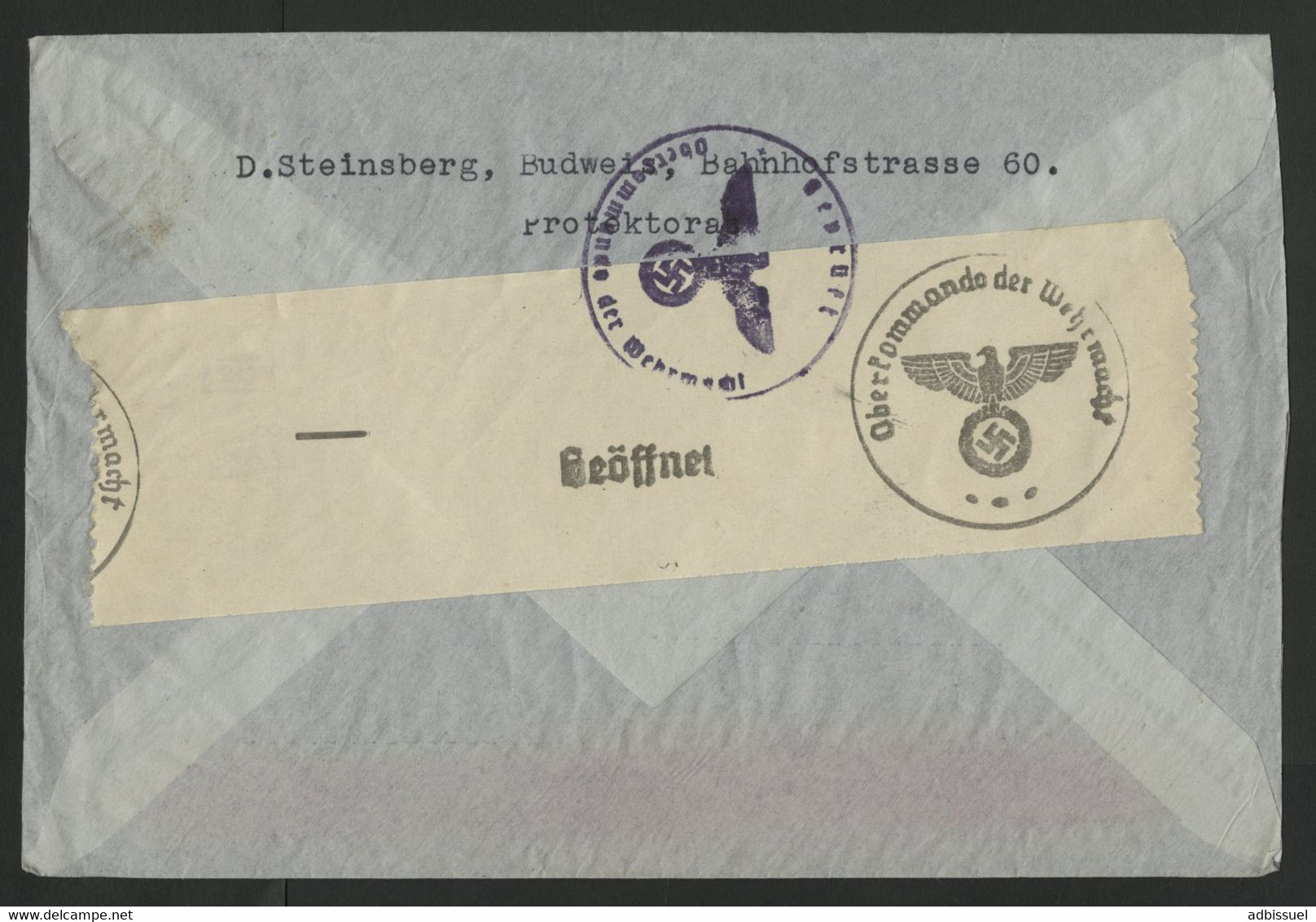 N° 26 + 31 Obl. C. à D. BUDWEIS 3 16/9/40 Pour La Suisse + Censure Allemande Au Verso Voir Suite - Cartas & Documentos