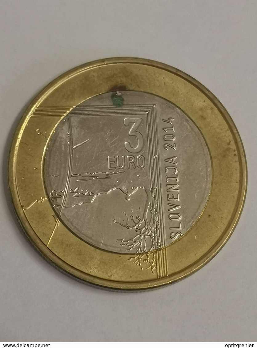 3 EURO 2014 JANEZ PUHAR SLOVENIE / EUROS SLOVENIA - Slovénie