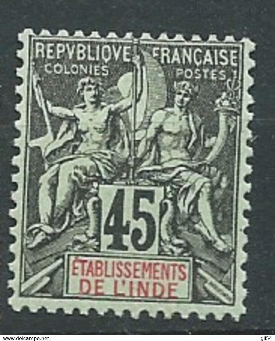 Inde Française - Yvert N° 18 *   - AE 19509 - Gebraucht