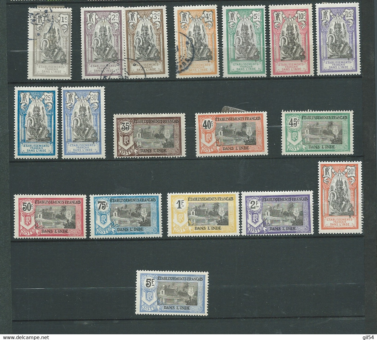 Inde Française  - Série  - Yvert N° 25 à 42   Oblitérés Ou * Voir Nota    - AE 19510 - Used Stamps