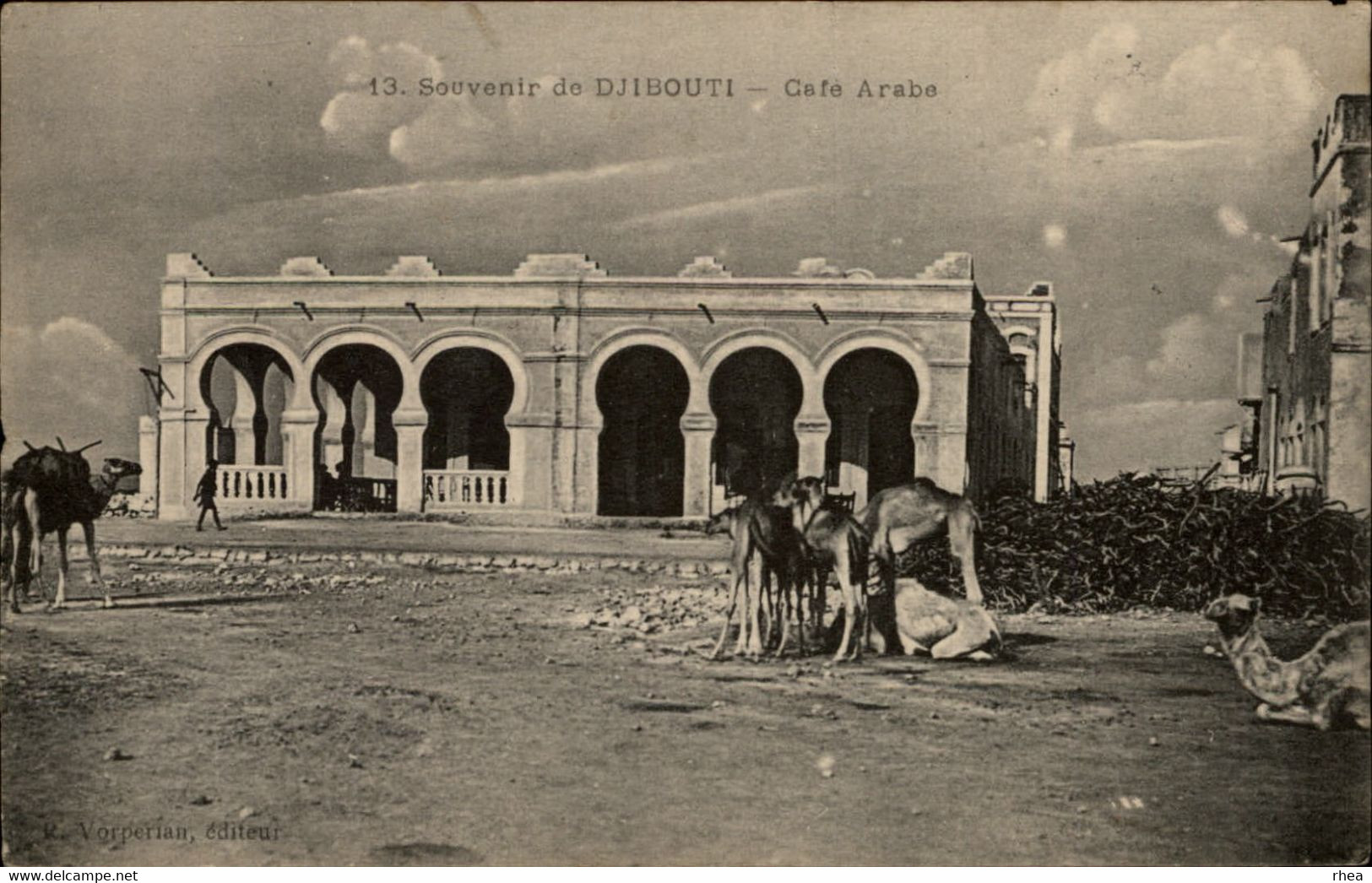 DJIBOUTI - Café Arabe - Dromadaire - Cachet Bateau La Loire, Transport Réquisitionné - Cote Française Des Somalie 1917 - Gibuti