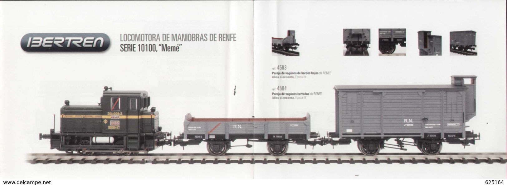 Catalogue IBERTREN 2007 Hoja De Información RENFE 10100 "Memé" HO -en Suédois - Non Classés