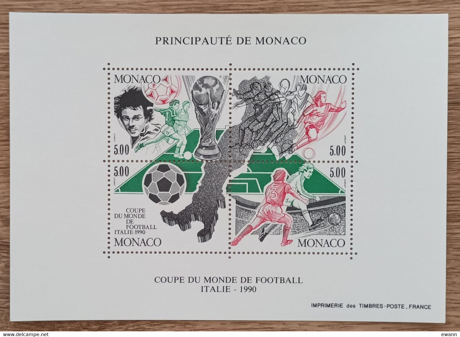 Monaco - YT BF N°50 - Coupe Du Monde De Football - 1990 - Neuf - Blocs