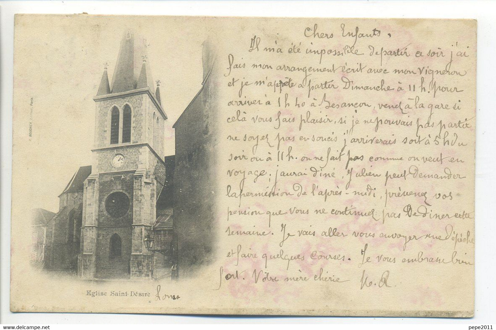 CPA Précurseur 1898 -  [39] Jura - Lons Le Saunier - Église Saint Désiré - - Lons Le Saunier