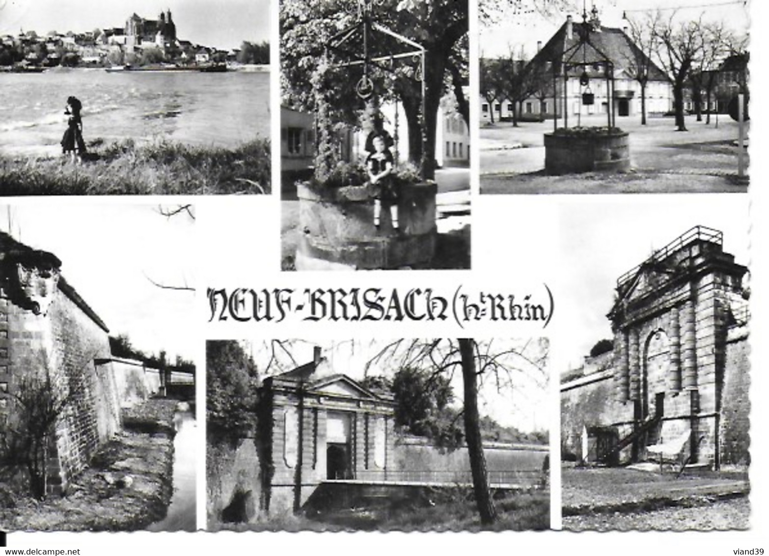 Neuf-Brisach. -  Forteresse Construite Par Vauban -  Cachet Poste 1960 - Neuf Brisach