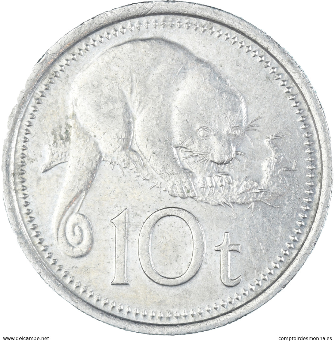 Monnaie, Guinée, 10 Toea, 1976 - Papua-Neuguinea