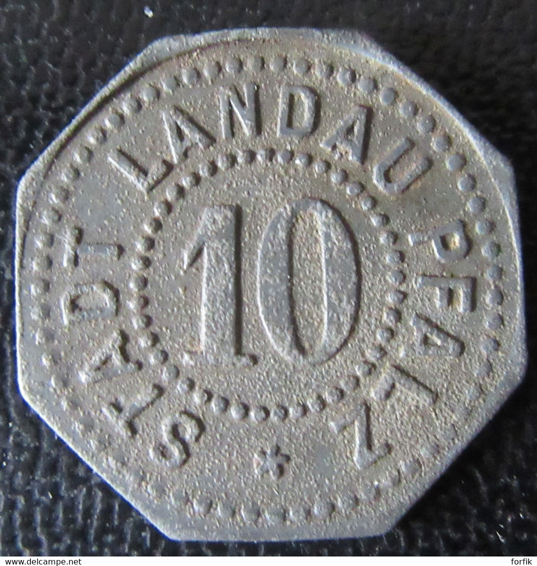 Allemagne / Stadt Landau - Jeton Monétaire 10 Pfennig (Non-daté, Vers 1918) - Monetary/Of Necessity