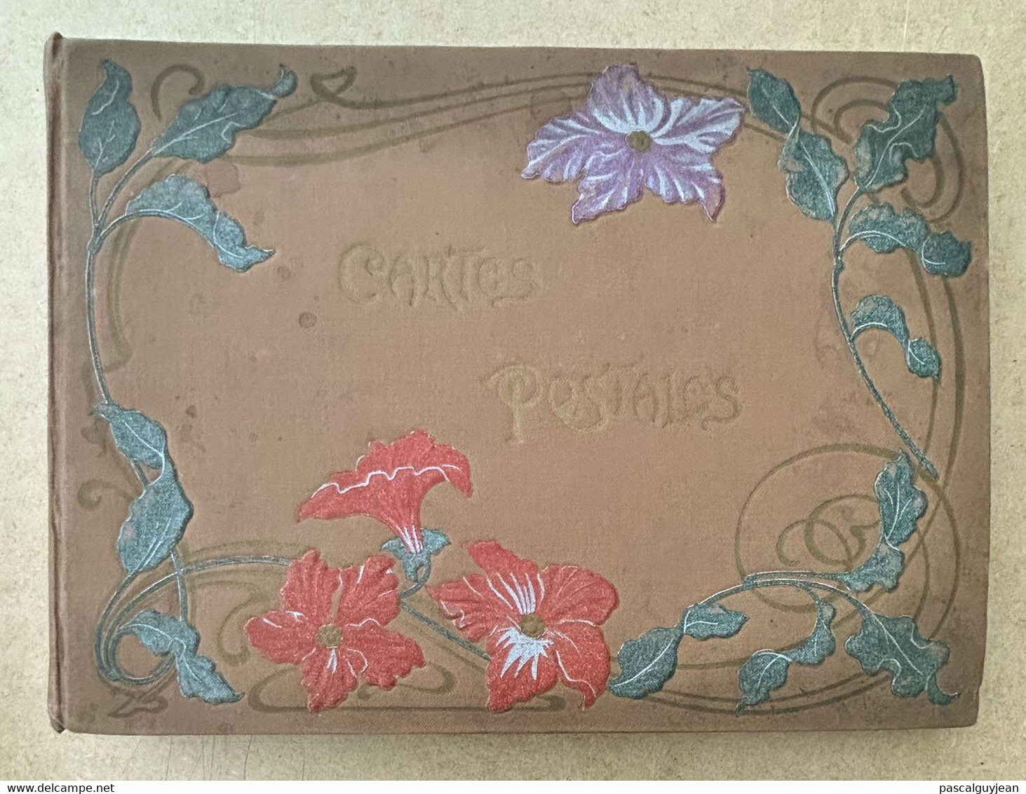 ALBUM ANCIEN POUR CARTES POSTALES ANCIENNES DECOR LISERONS, ART NOUVEAU - Ohne Zuordnung