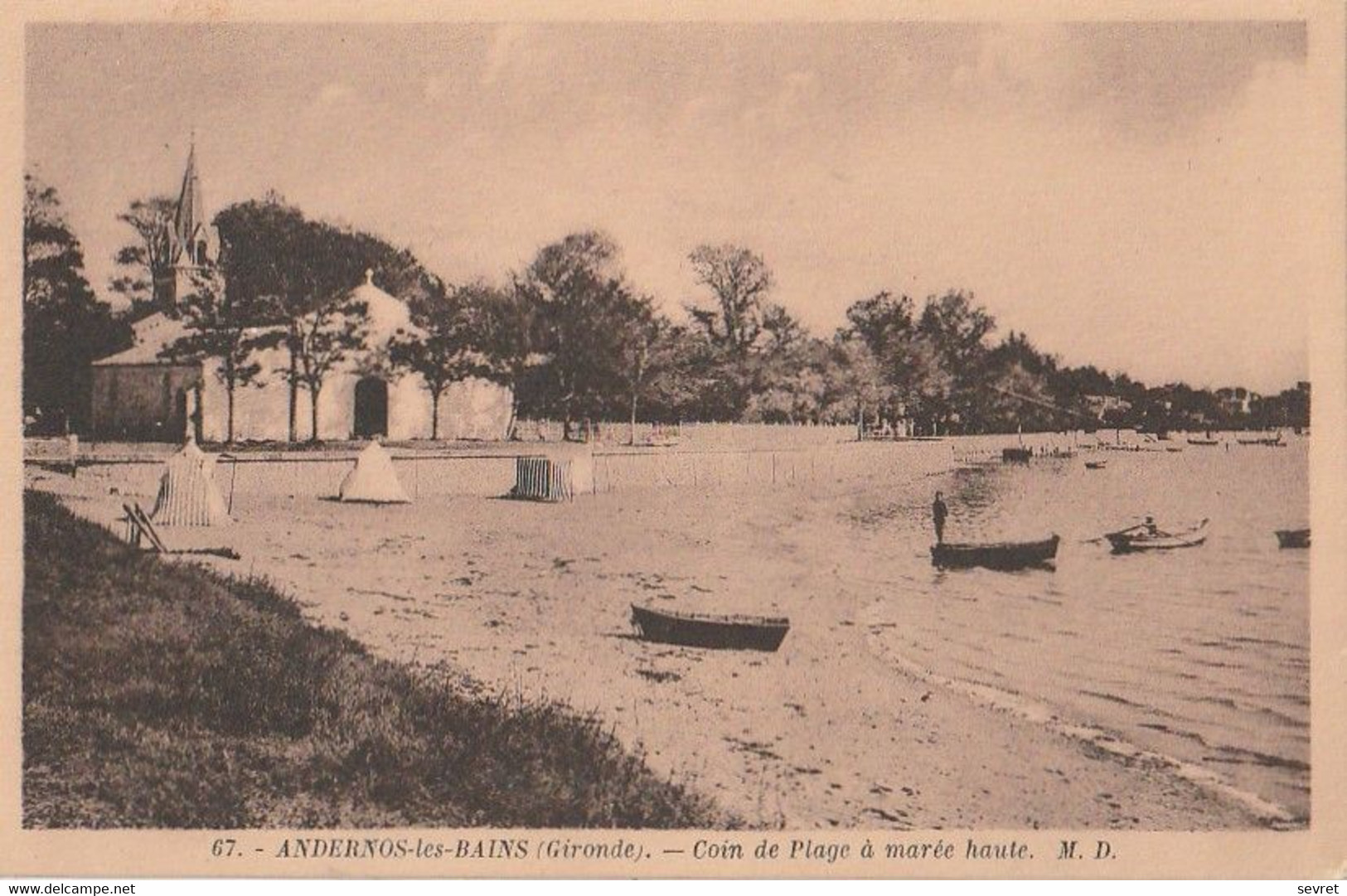 ANDERNOS-les-BAINS. - Coin De Plage à Marée Haute - Andernos-les-Bains